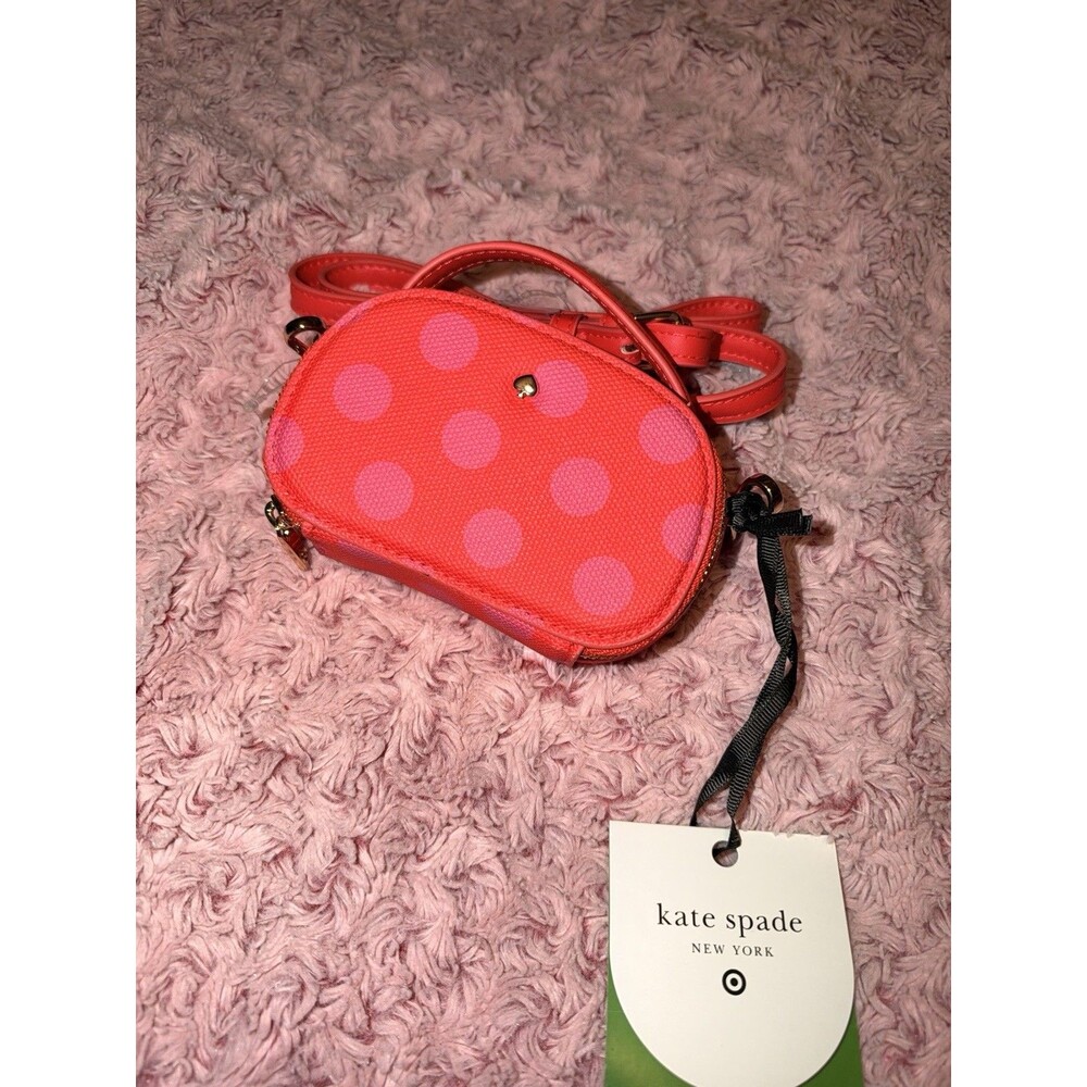 Kate Spade New York x Target Mini Crossbody Bag Polka Dot Pink Red NWT